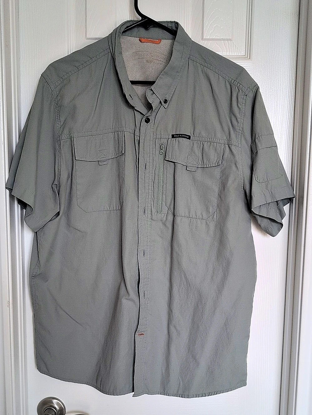 Field & Stream Short Sleeve Performance Fishing Shirt Men's Gray